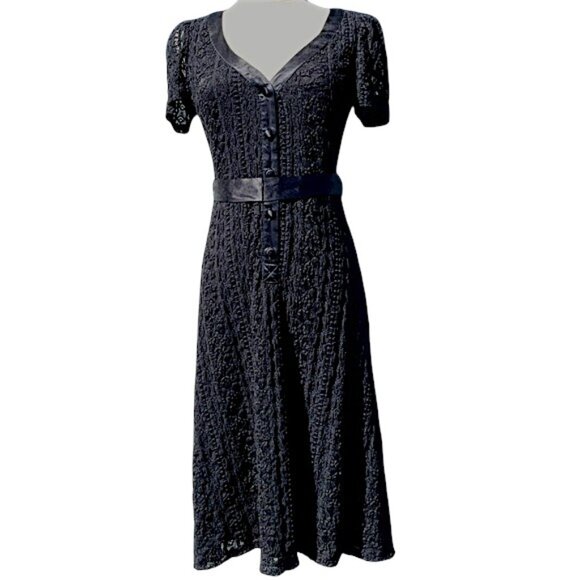 Betsey Johnson Lace Dress VINTAGE BLACK LABEL - Picture 1 of 7